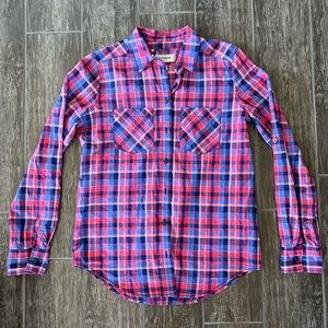 Express Plaid Button Down Shirt